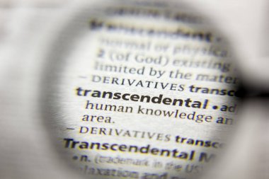 Sözlükteki Transandantal sözcük veya tümcecik.