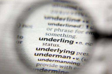 Sözlükte Alt Tasnisi sözcüğü veya tümceciği.