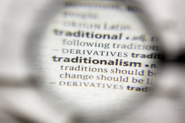 Sözlükte gelenekçilik sözcüğü veya deyimi.