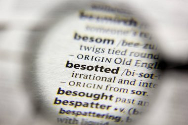 Sözlükte besotted sözcüğü veya tümceciği.