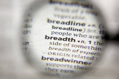 Sözlükteki kelime veya ifade Genişliği.