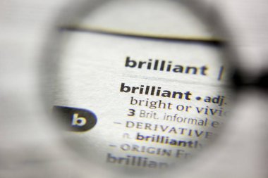 Sözlükteki Brilliant sözcüğü veya tümceciği.
