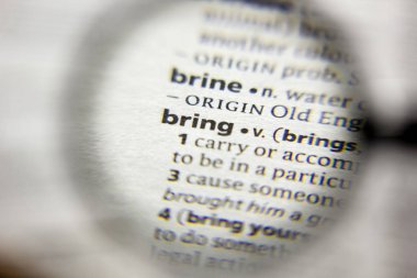 Sözlük veya tümcecik Sözlük getir.