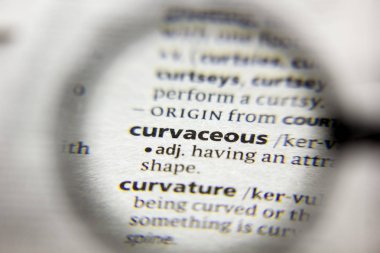 Sözlükteki Curvaceous sözcüğü veya tümceciği.