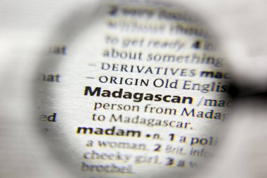 Sözlükte Madagaskar kelimesi veya deyimi.