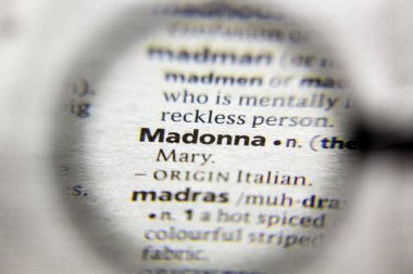Sözlükte Madonna sözcüğü veya deyimi.