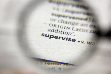 Sözlükte Denetleme sözcüğü veya tümceciği.