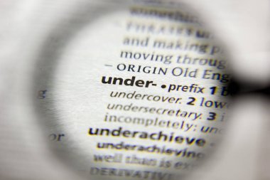 Sözlükte Alt kelime veya sözcük.