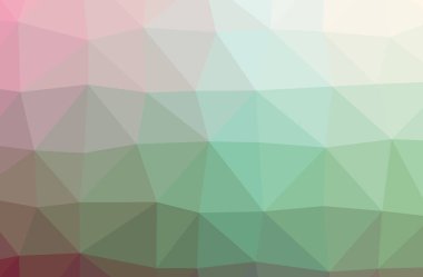 Soyut yeşil yatay düşük Poli arka plan resmi. Güzel çokgen tasarım deseni. 