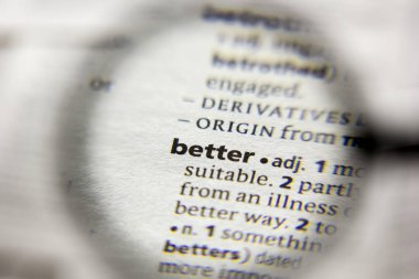 Sözlükte daha iyi sözcük veya tümcecik.