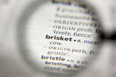 Sözlükteki Brisket sözcüğü veya tümceciği.