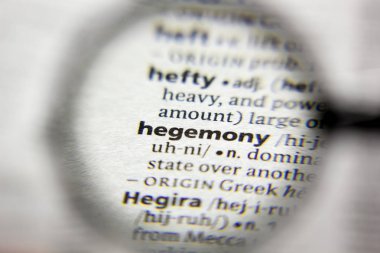 Sözlükte hegemonya sözcüğü veya tümceciği.