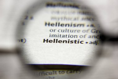 Sözlükte Helenistik sözcük veya tümcecik.