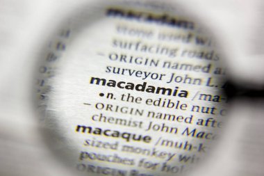 Sözlükte Macadamia sözcüğü veya tümceciği.