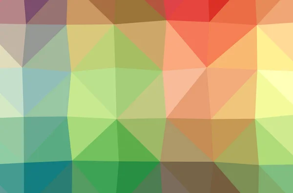 Illustration of abstract Green, Orange, Yellow horizontal low poly background. Beautiful polygon design pattern. — Stock Photo, Image