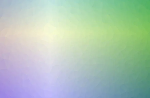 Abbildung eines abstrakten grünen, violetten horizontalen Poly-Hintergrundes. schönes Polygon-Muster. — Stockfoto