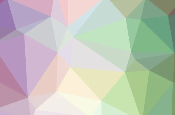 Illustratie van abstracte groene, paarse horizontale laag poly achtergrond. Mooie veelhoek ontwerppatroon. — Stockfoto