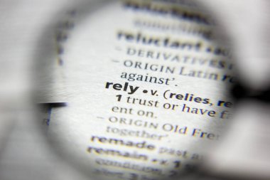 Sözlükte Rely sözcüğü veya tümceciği.