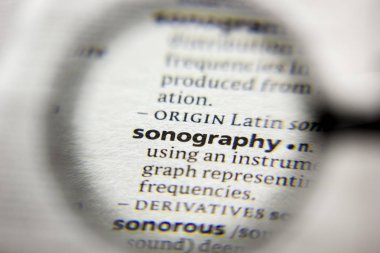 Sözlükteki sonografi sözcüğü veya tümceciği.