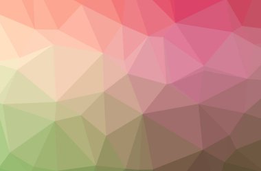 Soyut yeşil, kırmızı yatay düşük Poli arka plan resmi. Güzel çokgen tasarım deseni. 