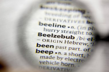Sözlükte beelzebub sözcüğü veya tümceciği.