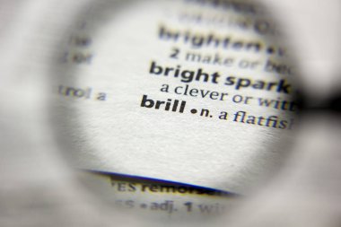 Sözlükteki Brill sözcüğü veya tümceciği.