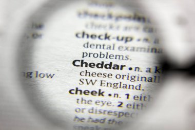 Sözlükte cheddar sözcüğü veya tümceciği.