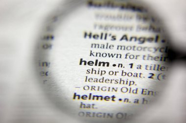 Sözlükteki Sözcük veya Tümceci Helm.