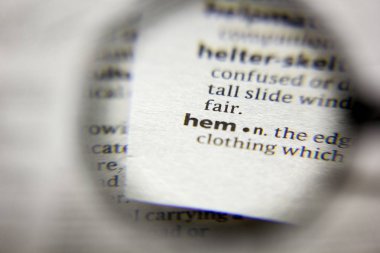 Sözlükteki hem sözcük veya tümcecik.