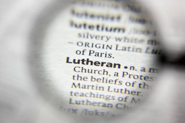 Sözlükte Lutheran sözcüğü veya tümceciği.