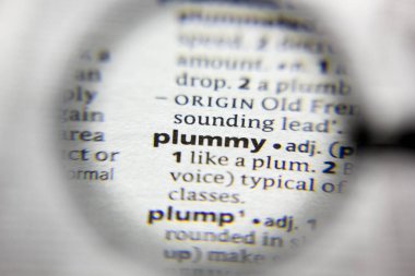 Sözlükteki kelime veya kelime Plummy.