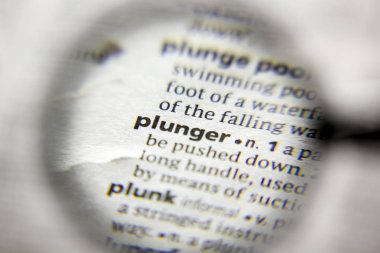 Sözlükteki sözcük veya tümcecik Plunger.
