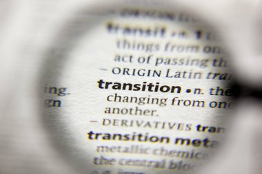 Sözlükteki sözcük veya tümcecik Geçiş.