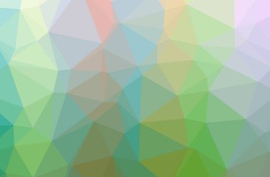 Soyut yeşil, sarı yatay düşük Poli arka plan resmi. Güzel çokgen tasarım deseni. 