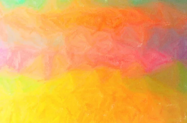 Ilustração abstrata de laranja, amarelo Cera Crayon fundo — Fotografia de Stock