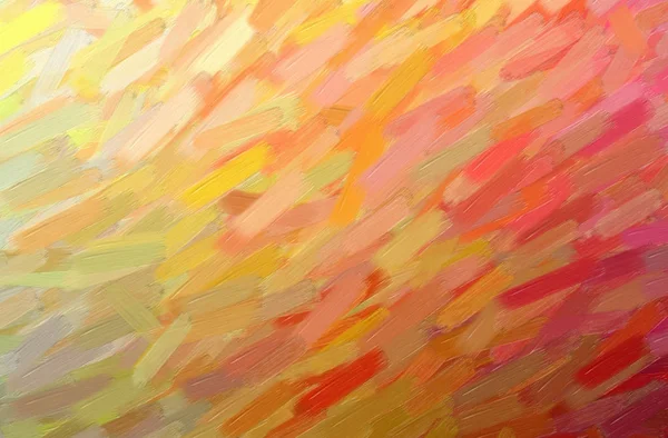 Abstract illustration of orange Oil Paint with big brush background — Stock Photo, Image
