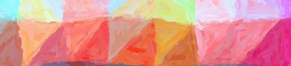 Abstrakte Darstellung des roten, gelben impressionistischen pastosen Hintergrundes — Stockfoto