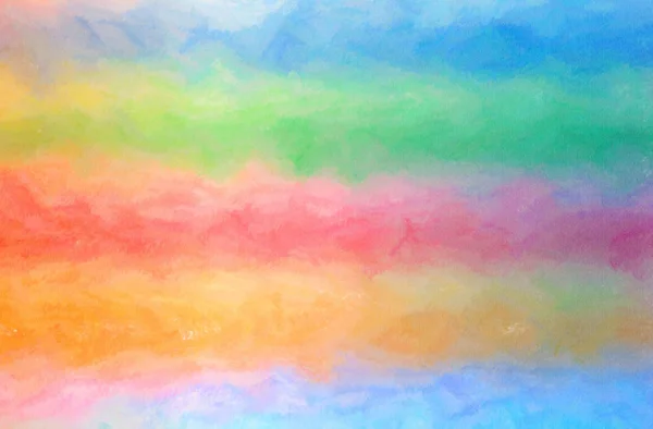 Illustration abstraite de fond bleu, rose, rouge, jaune Wax Crayon — Photo
