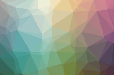 Soyut yeşil yatay düşük Poli arka plan resmi. Güzel çokgen tasarım deseni. 