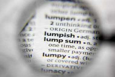 Sözlükteki toplu sözcük veya tümcecik.