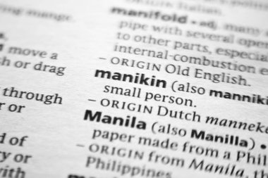 Sözlükte Manikin sözcüğü veya tümceciği.