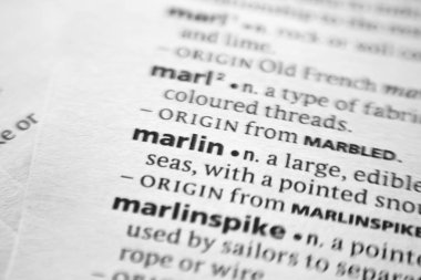 Sözlükte Kelime veya ifade Marlin.