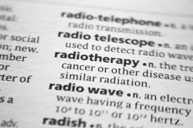 Sözlükte Sözcük veya tümcecik Radyoterapi.