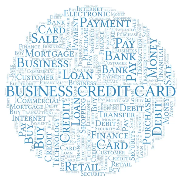 Business Credit Card nuvem de palavras . — Fotografia de Stock