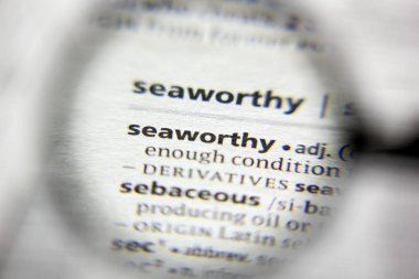 Sözlükte Seaworthy sözcüğü veya deyimi.