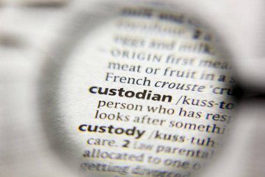 Sözlükteki sözcük veya sözcük Custodian.