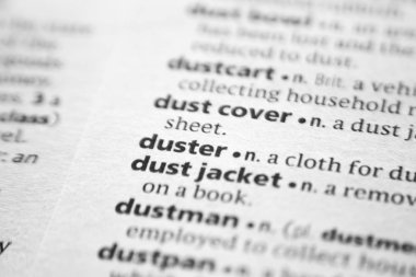 Sözlükteki sözcük veya tümcecik Duster.