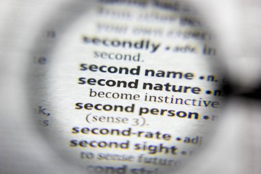 Sözlükteki sözcük veya ifade İkinci doğa.