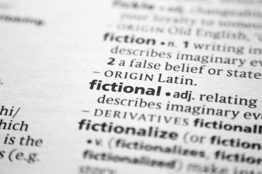 Sözlükte Kurgusal Sözcük veya tümcecik.