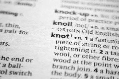 Sözlükteki sözcük veya tümceci Knot.